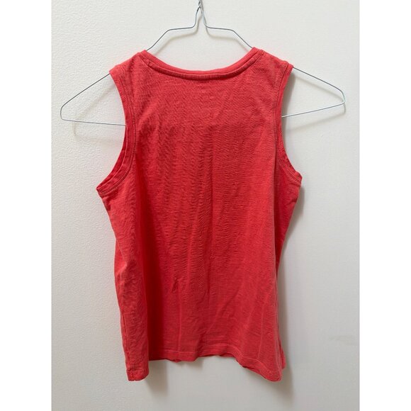 Red Cotton Sleeveless Tank Top With Pocket Youth Size 12 By Primary - Picture 4 of 4